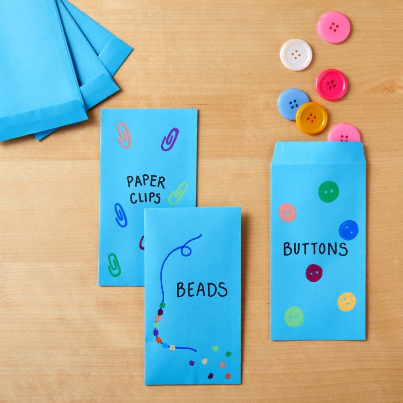 Okuna Outpost Money Envelopes - 3.5 x 6.5 in, Blue, 100-Pack, Modern - Peel & Seal Flap & 100 GSM Paper - Coin Envelopes for Cash Storage, Budgeting & Gifting - Image 3